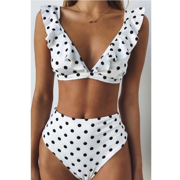 Bee Glam Boutique Other - 🆕️Polka Dot High Waist Bikini Set
